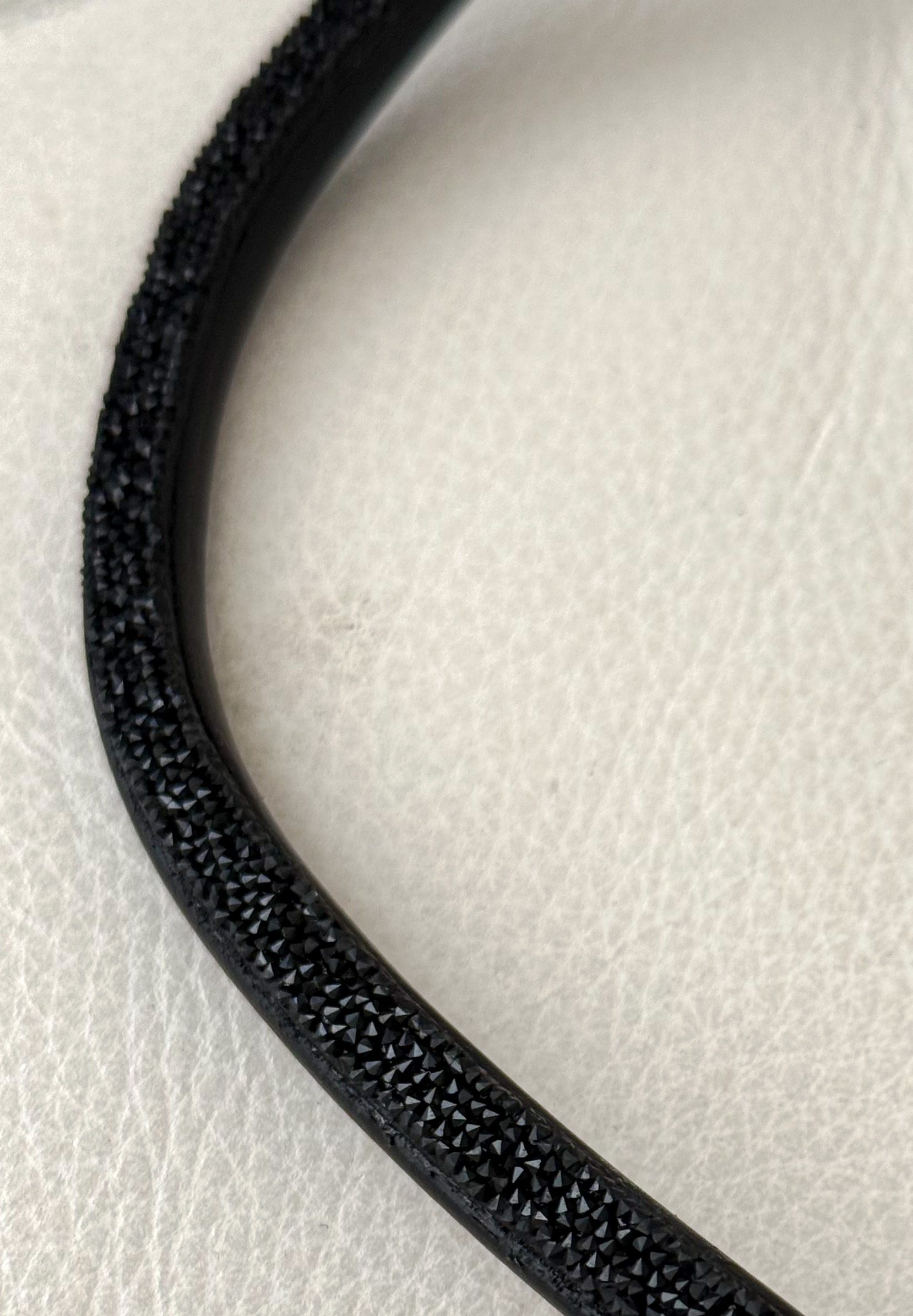 Browband BLACK SHINE. ECO LEATHER - 2