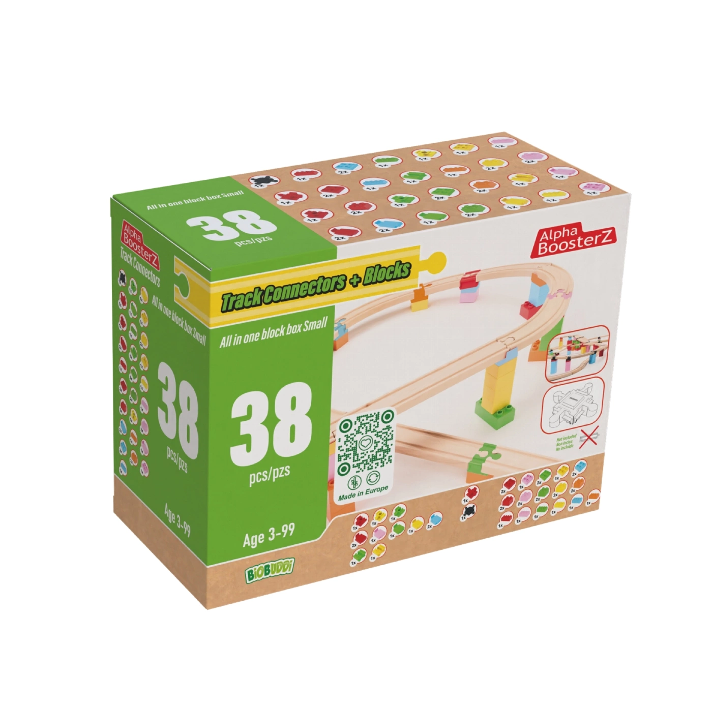 Alpha Boosterz All in one block box Small 38 Delar