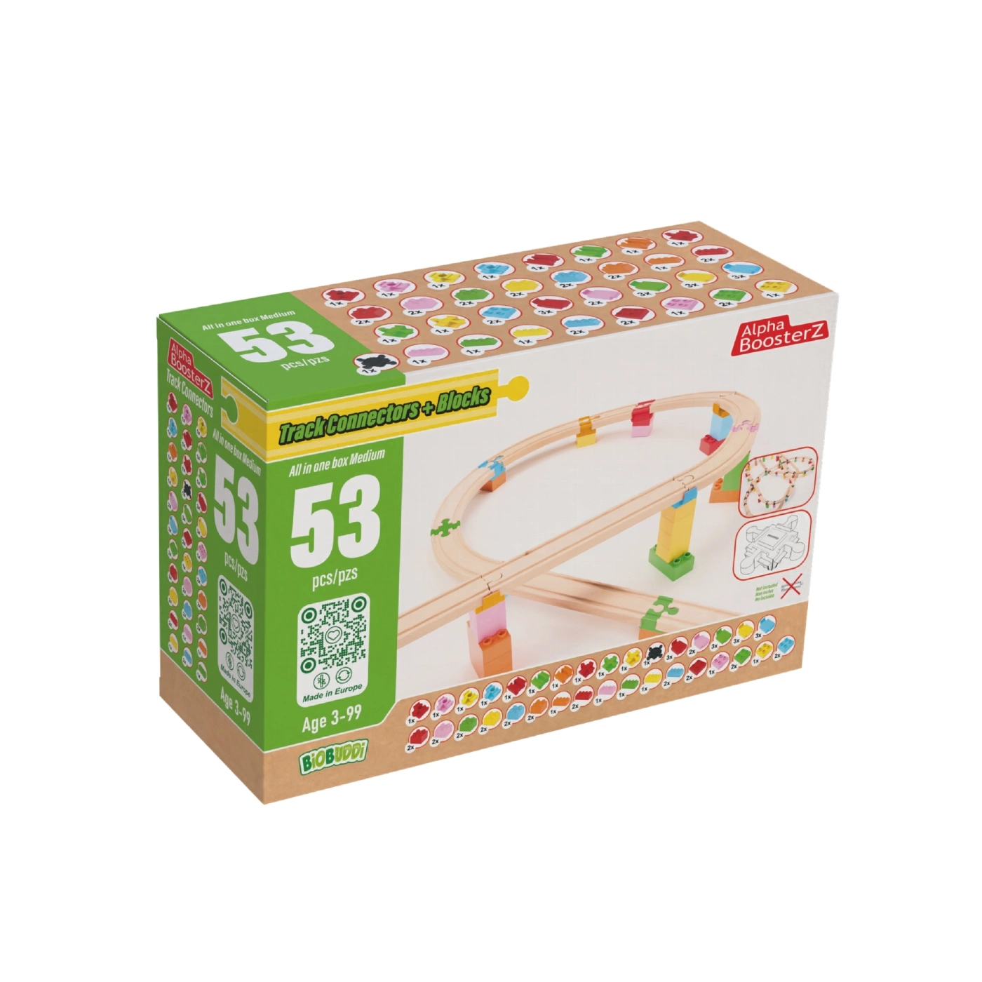 Alpha Boosterz All in one block box Medium  53 Delar