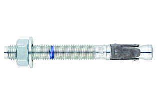 Pin expander / Expander bolt OPT 1 bright zinc plated steel heavy duty option 1 ( 1 piece )