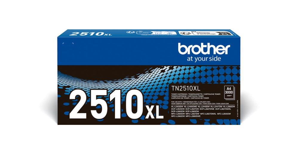 Toner Brother TN2510XL 3000 sidor, Svart