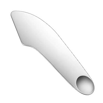 Rostfri spatel for hudpleie