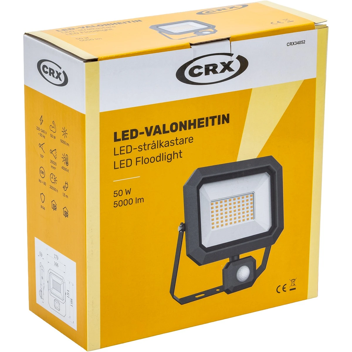 LED strålkastare S. 50W Sens/230V 4500K 1,5m kabel - 2