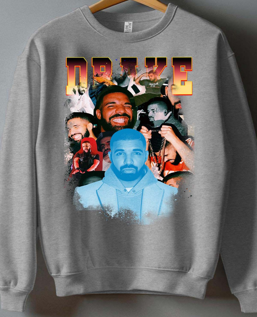 Drake unisex sweatshirt: "Chronicles" - Gray - size Medium