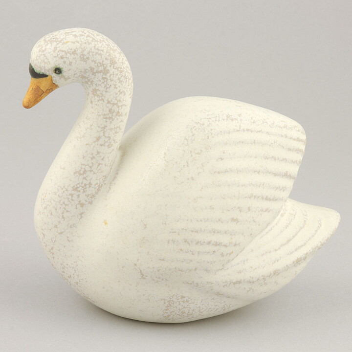 Lisa Larson (Landskapsdjur 1990) Serene Swan 14 cm (2)