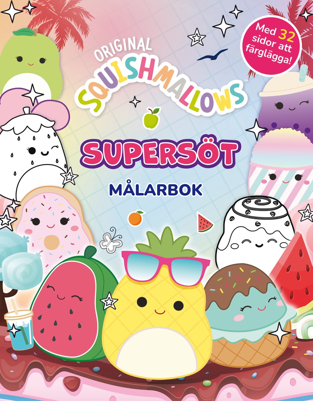 Squishmallows: Sammetsmålarbok - Babynord