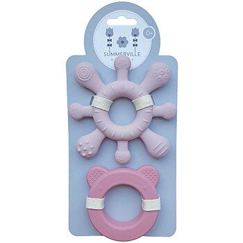 Skallra+bitring rose Mauve - Babynord