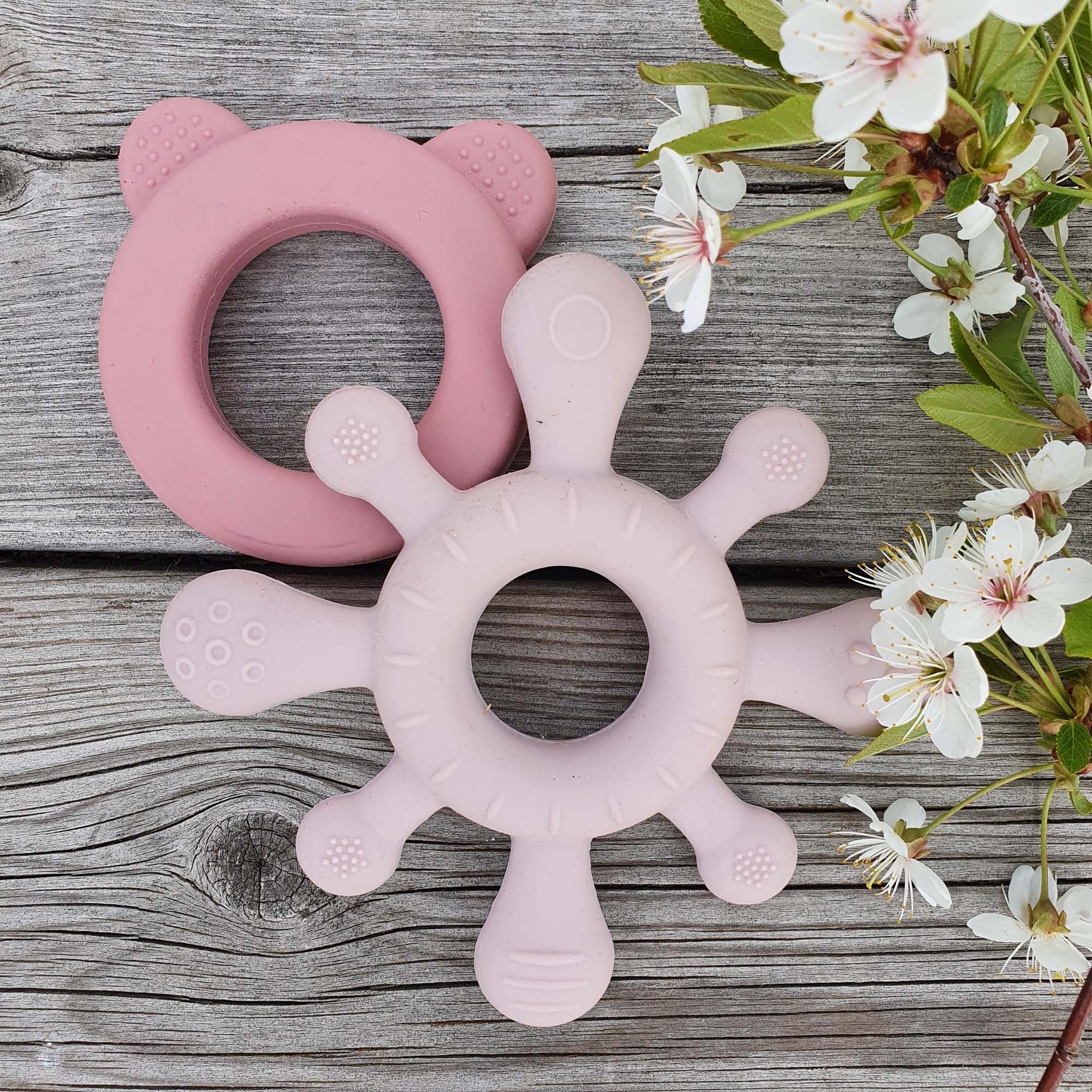 Skallra+bitring rose Mauve - Babynord - 5