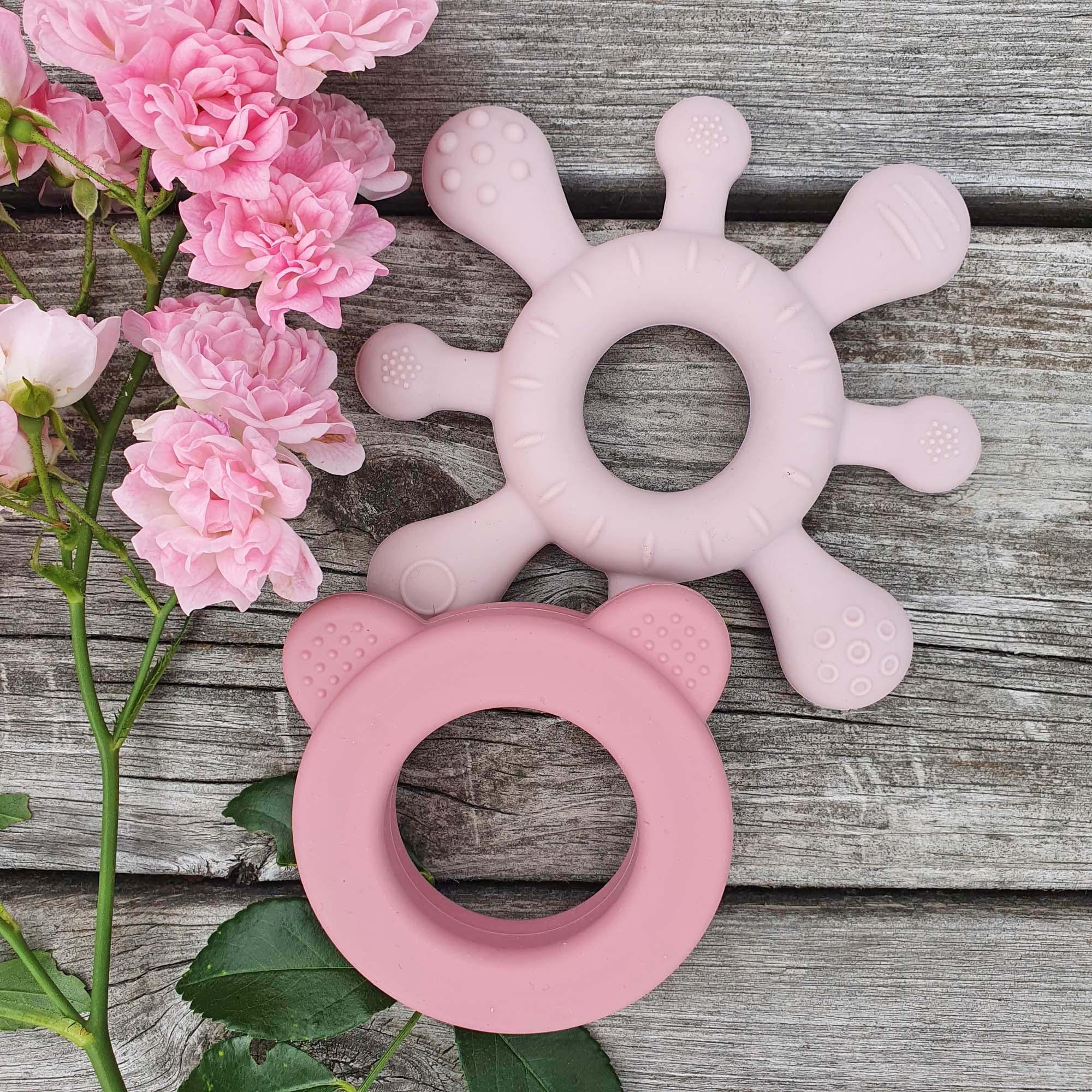 Skallra+bitring rose Mauve - Babynord - 4