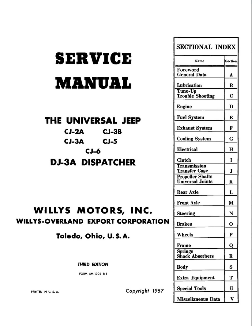 1946 - 1957 Jeep Shop Manual - 2