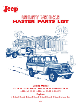1952 - 1965 Jeep Utility Vehicle Master Parts List