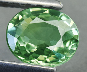 Impresionante piedra preciosa de turmalina verde neón natural de 0,56 ct