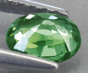 Impresionante piedra preciosa de turmalina verde neón natural de 0,56 ct - 2