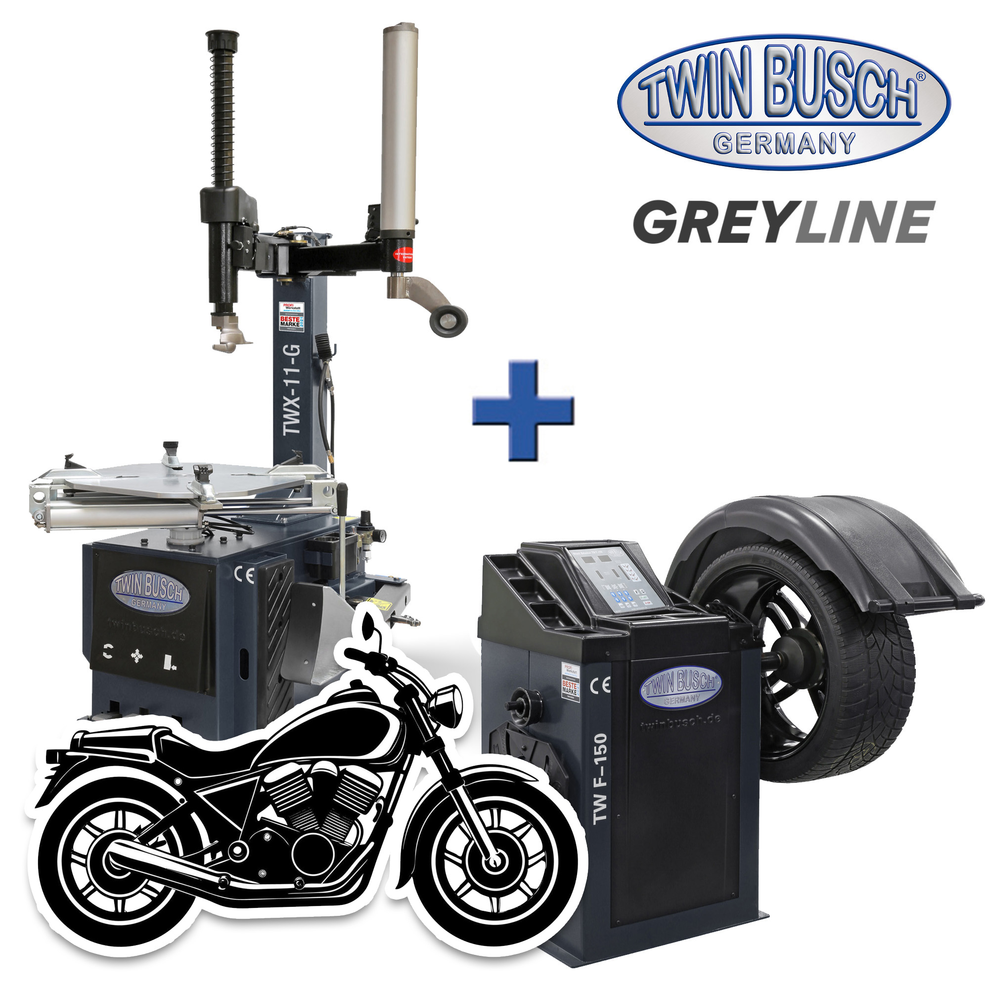 Montering & balansering paket MOTORCYKEL (GRÅ)