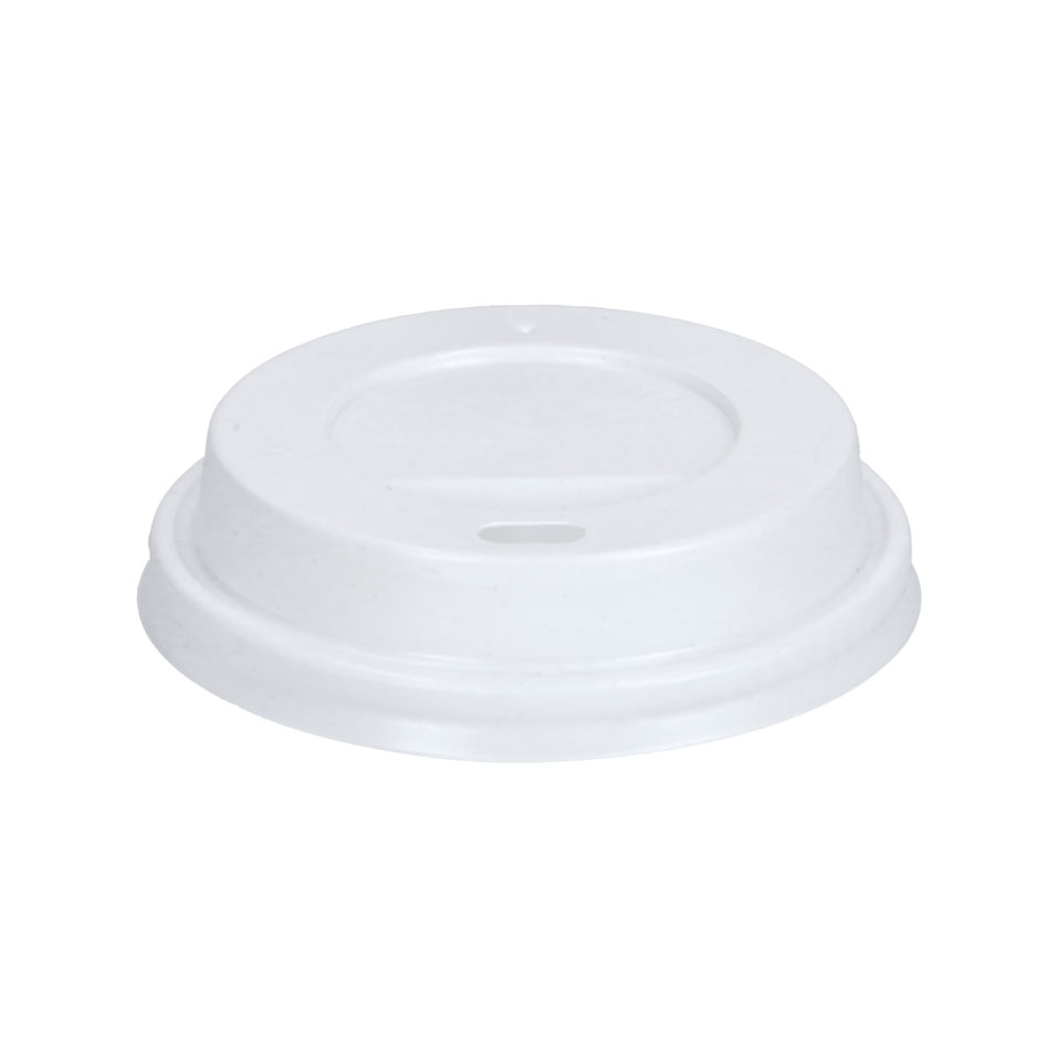 Plastlock till engångsmugg, 100-pack