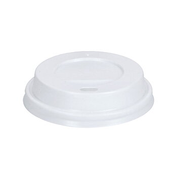 Plastlock till engångsmugg, 100-pack