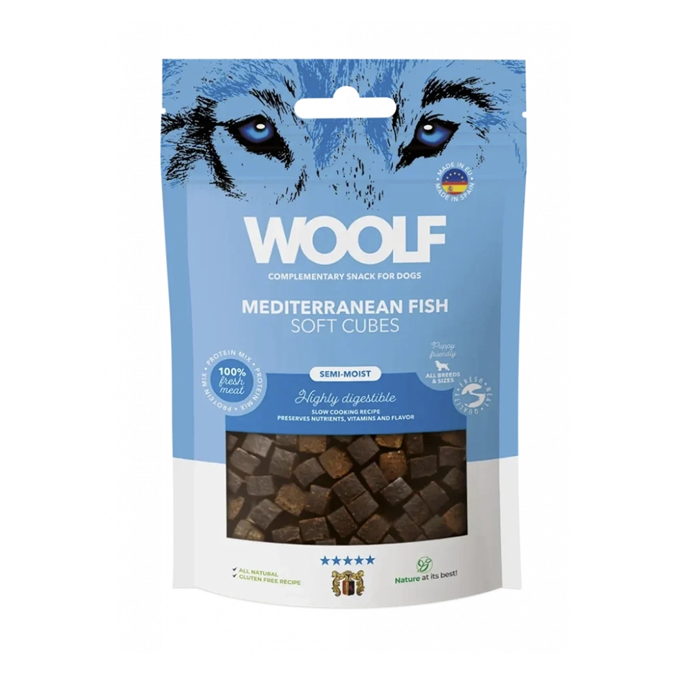 Woolf soft cubes dog treats from with high meat content