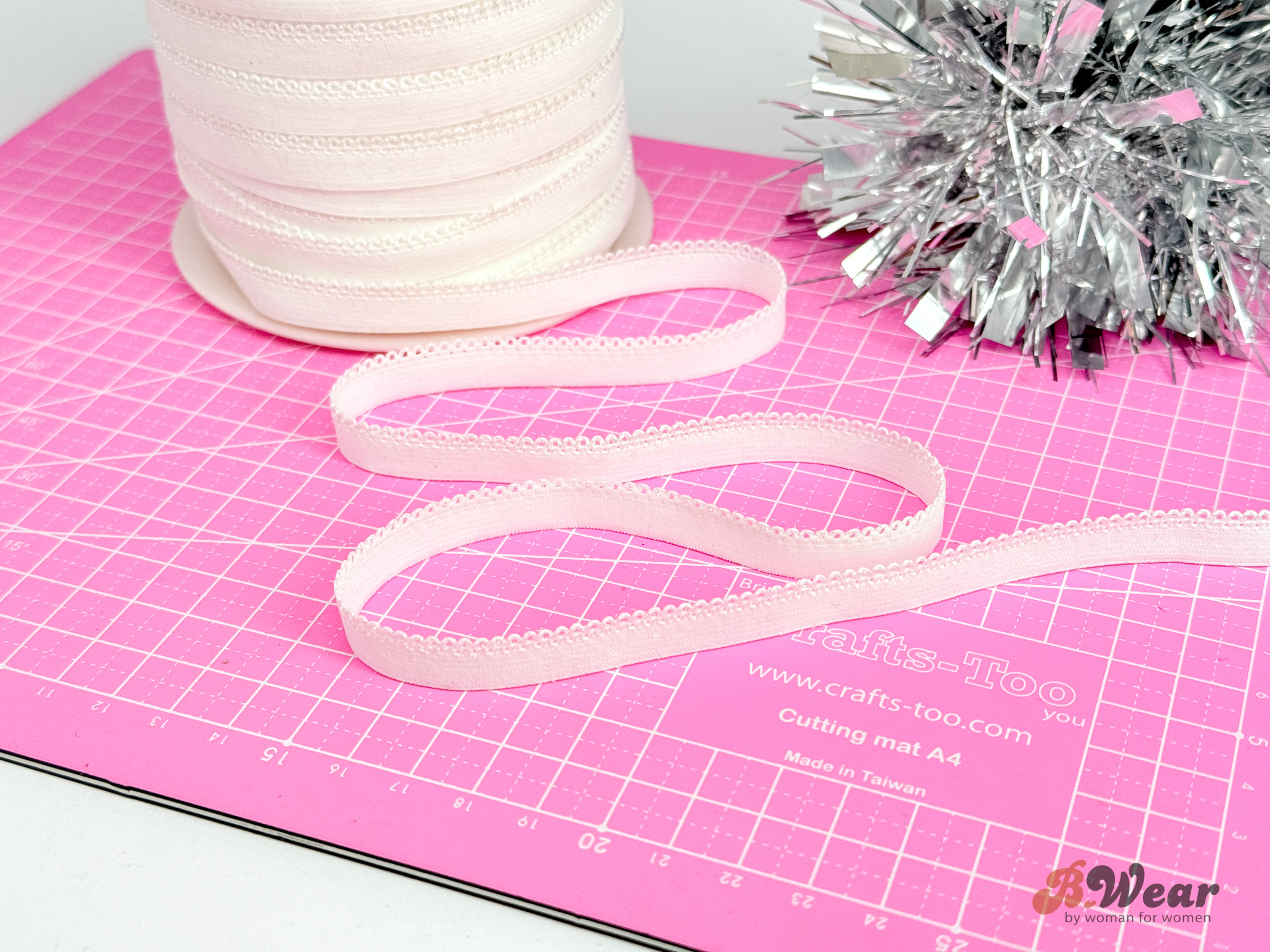 Cute panty elastic 10 mm - White