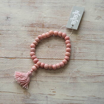 Ajlajk - Armband med tofs Light Pink