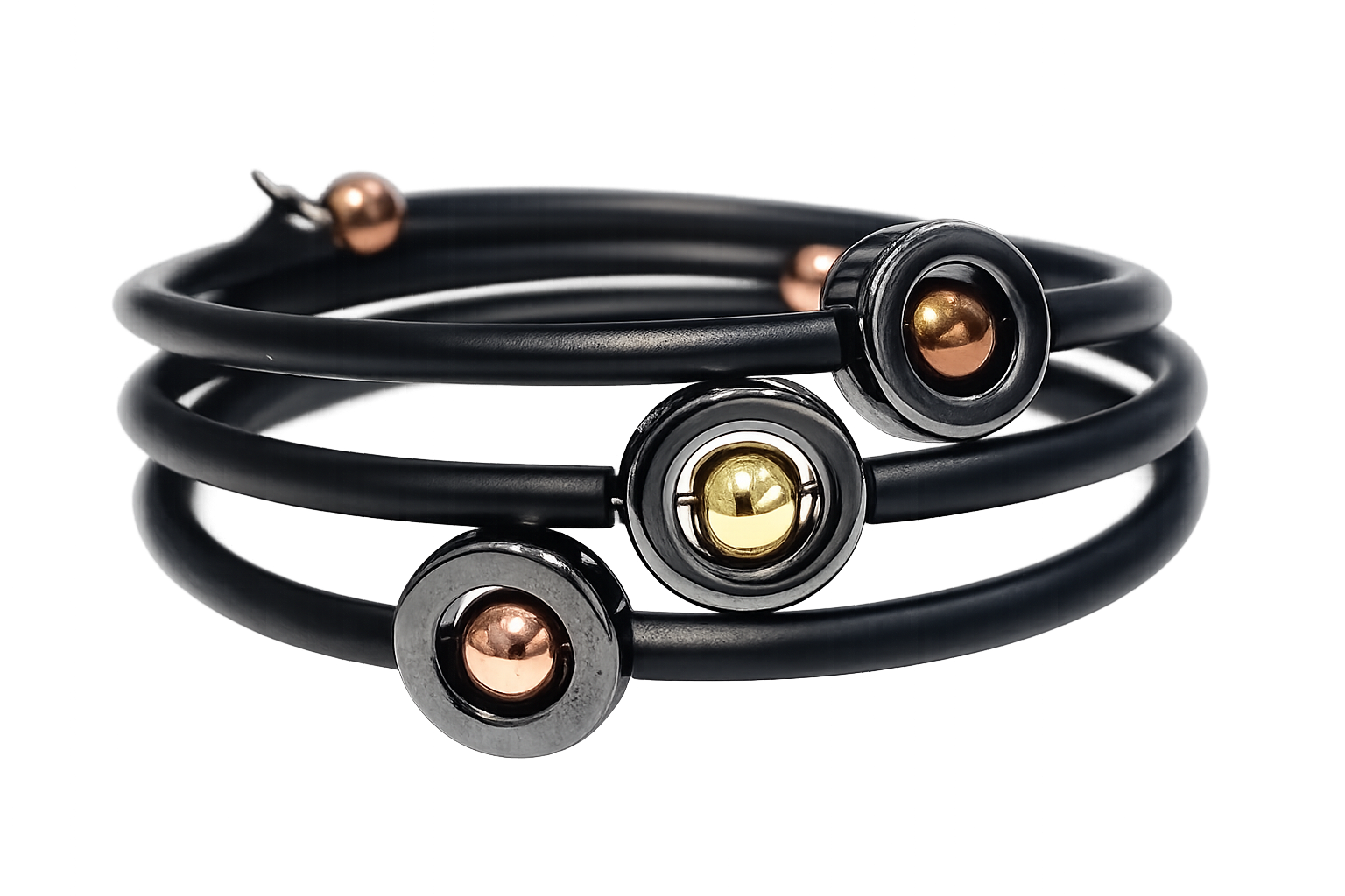 Armband Bronz Hematit brunt, rosé, guld