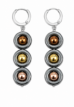 Earrings  Triana  bronz Hematite