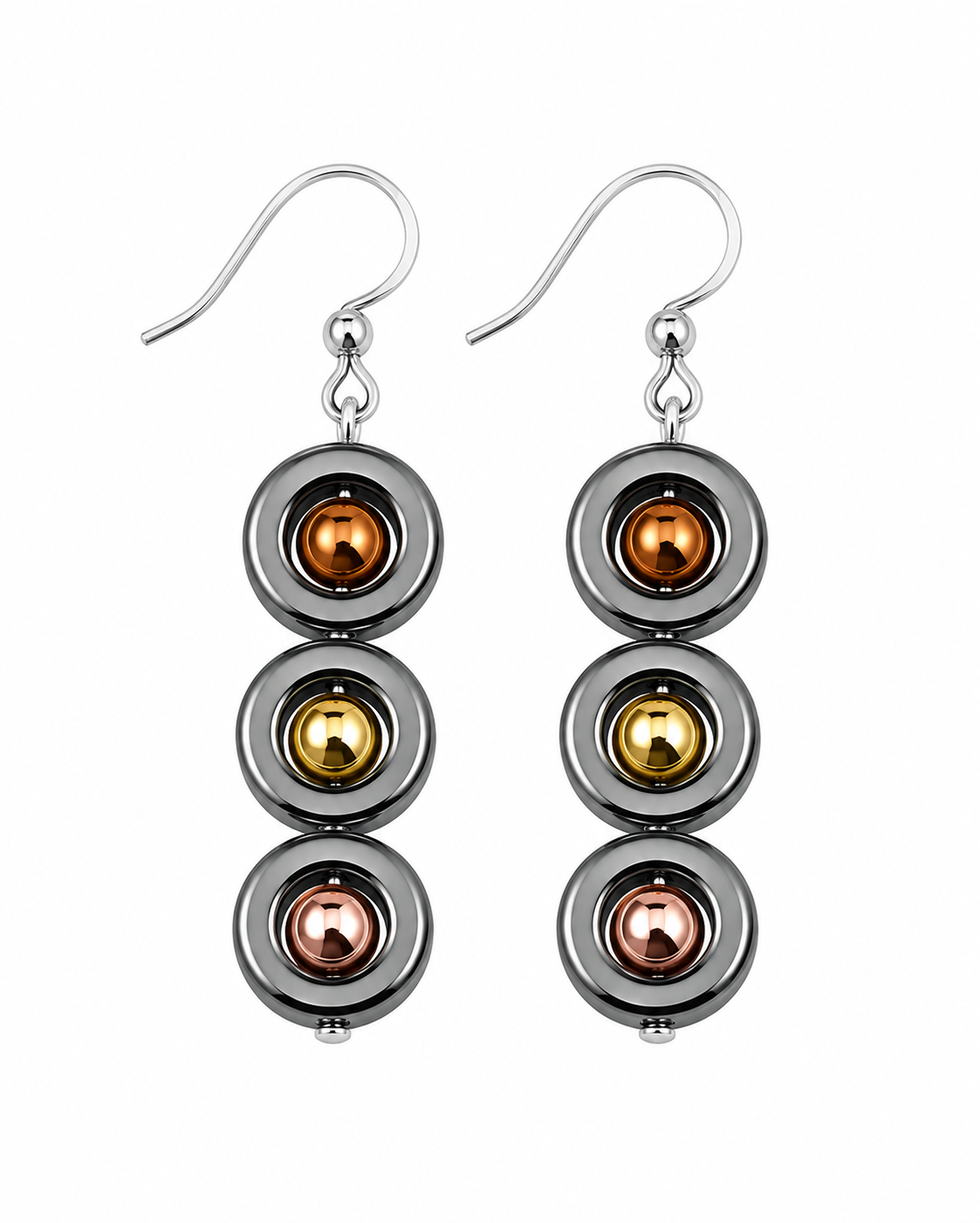 Earrings  Triana  bronz Hematite smaller model