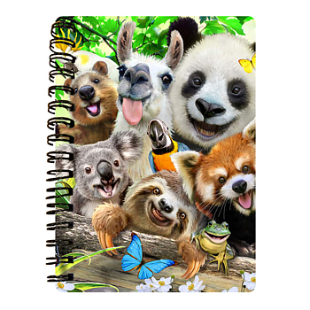 Prime 3D anteckningsbok Bush Babies Selfie