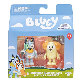 Bluey Figur Surprise Blaster Suit, 2-pack