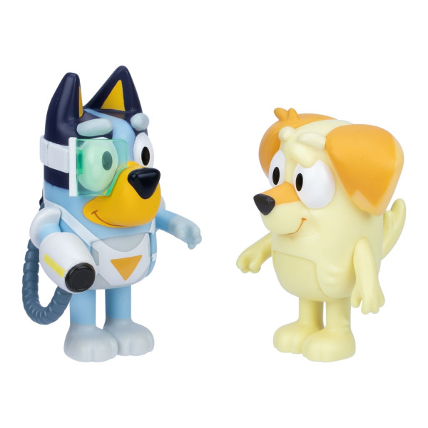 Bluey Figur Surprise Blaster Suit, 2-pack - 2