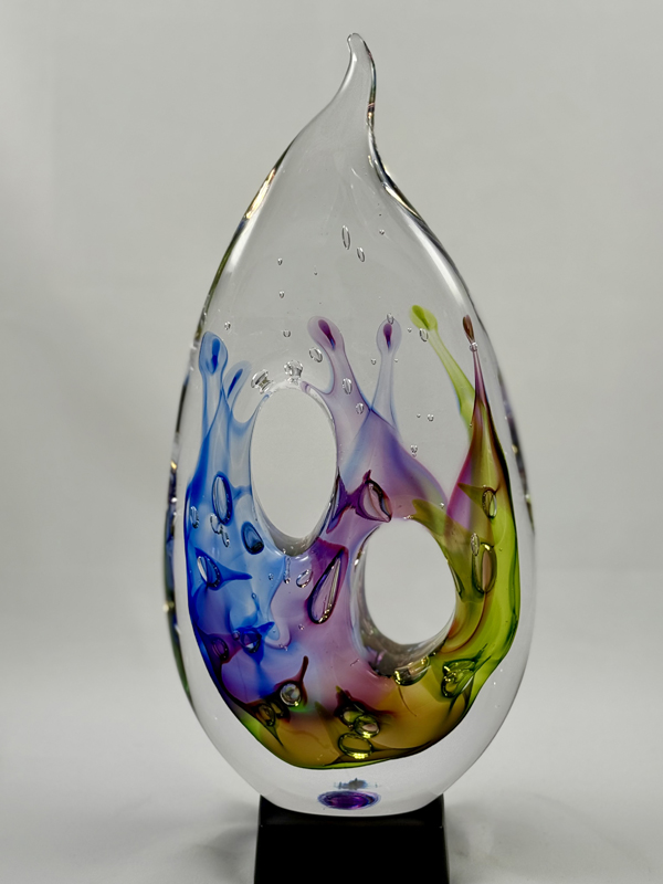 Northern Lights - Rainbow Dual Circle Sculpture