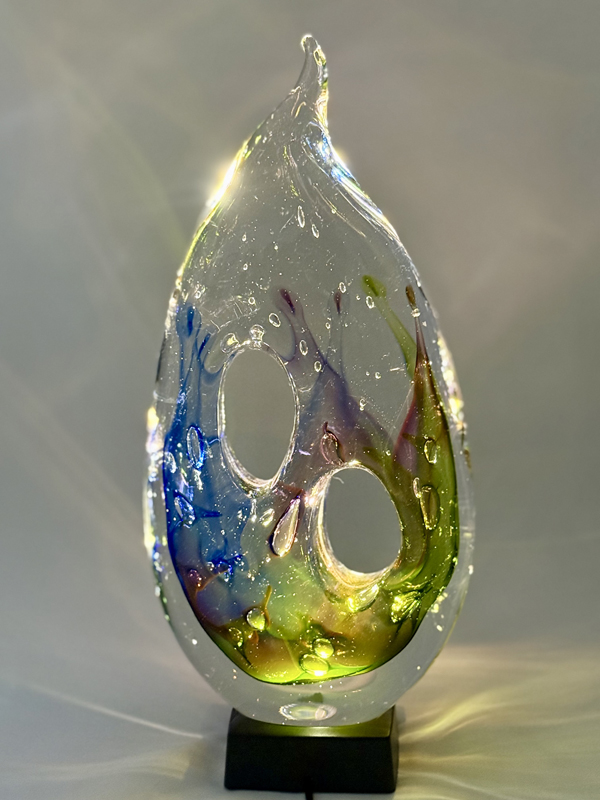Northern Lights - Rainbow Dual Circle Sculpture - 2