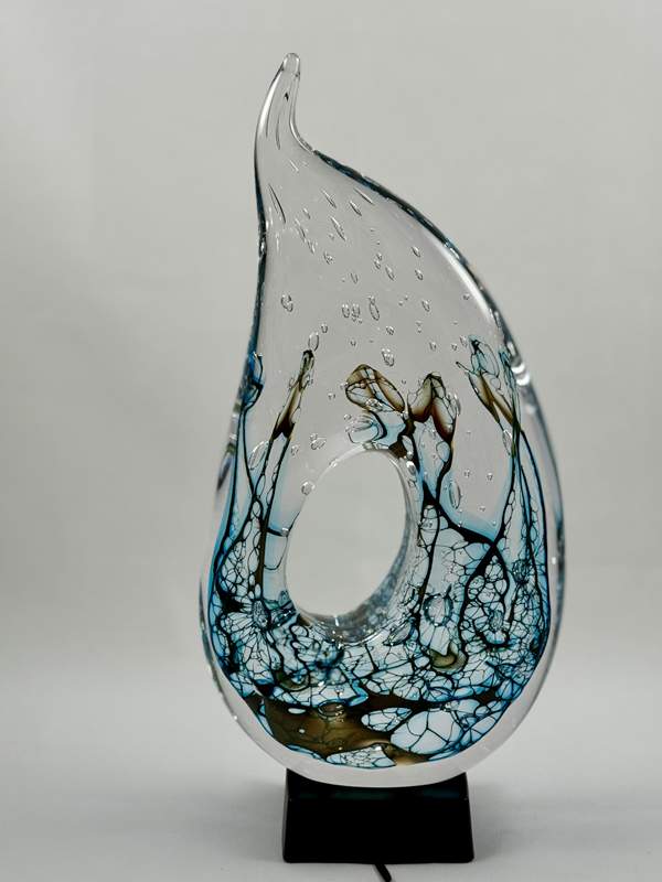 Northern Lights - Blue Circle Sculpture