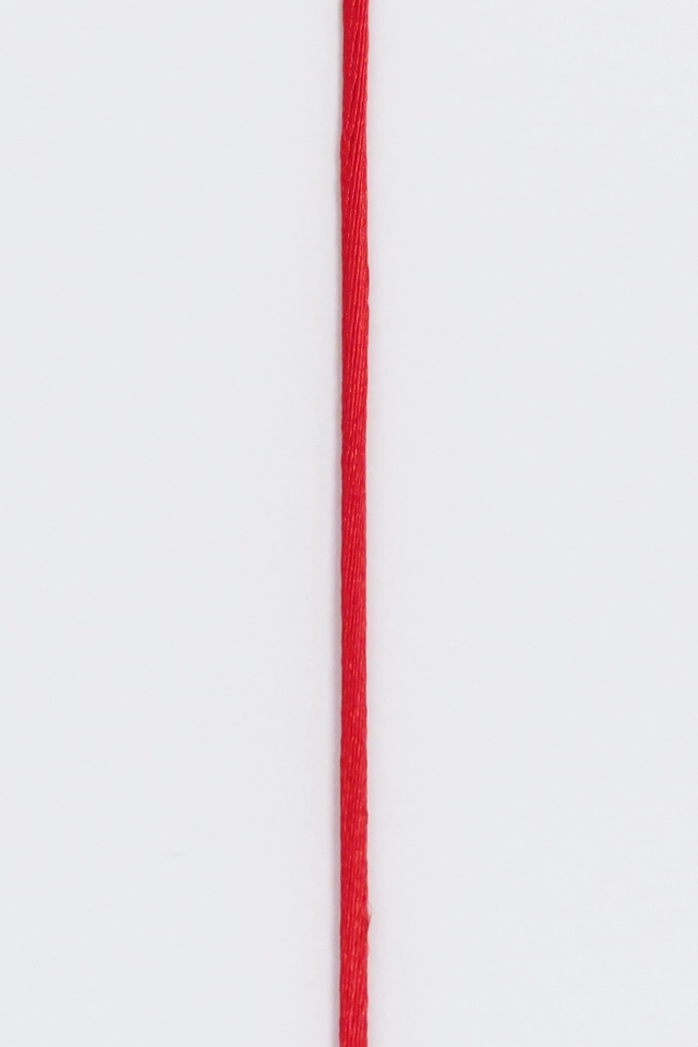 Rött satinsnöre (2,2 mm) - metervara