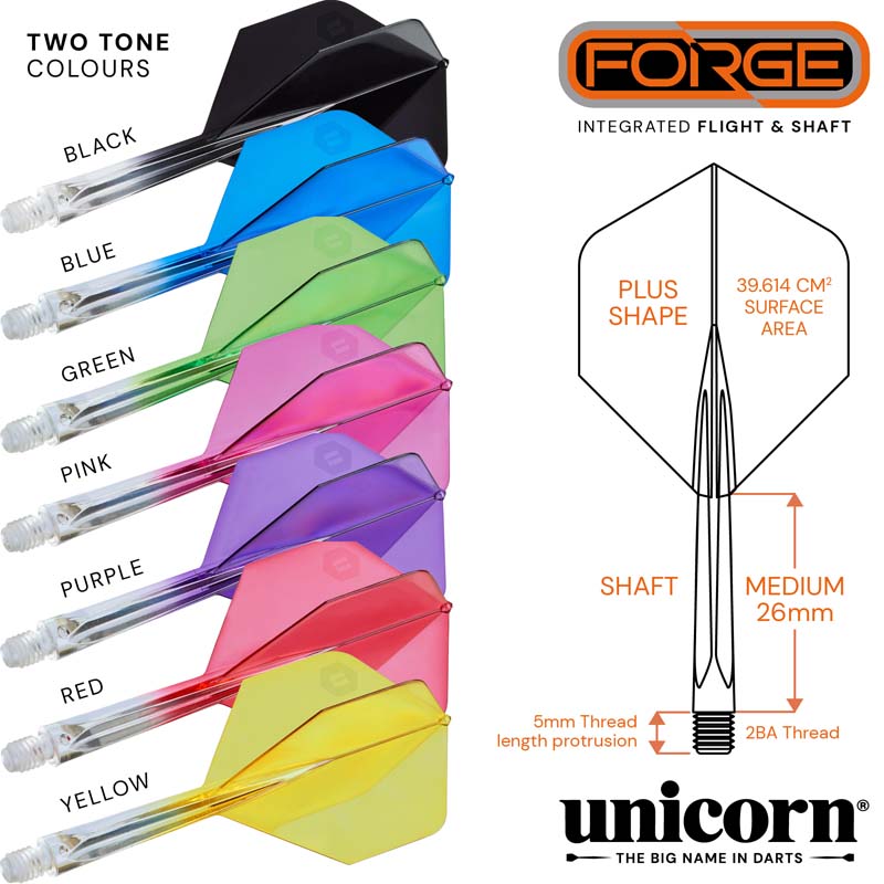 Unicorn Forge Clear & Svart Plus Shape/Medium - 6