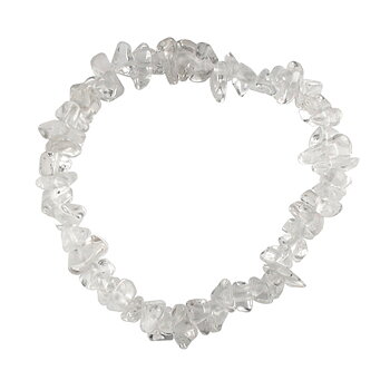 Armband med naturlig bergskristall chips