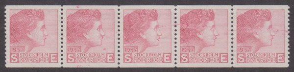 Sven Ewert provtryck 1937 femstrip **