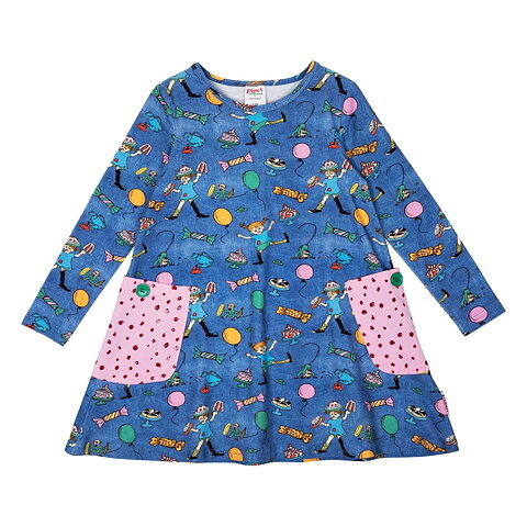Pippi Longstocking Party Pippi dress denim