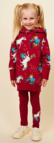 Pippi Longstocking Confident hoodie dark red