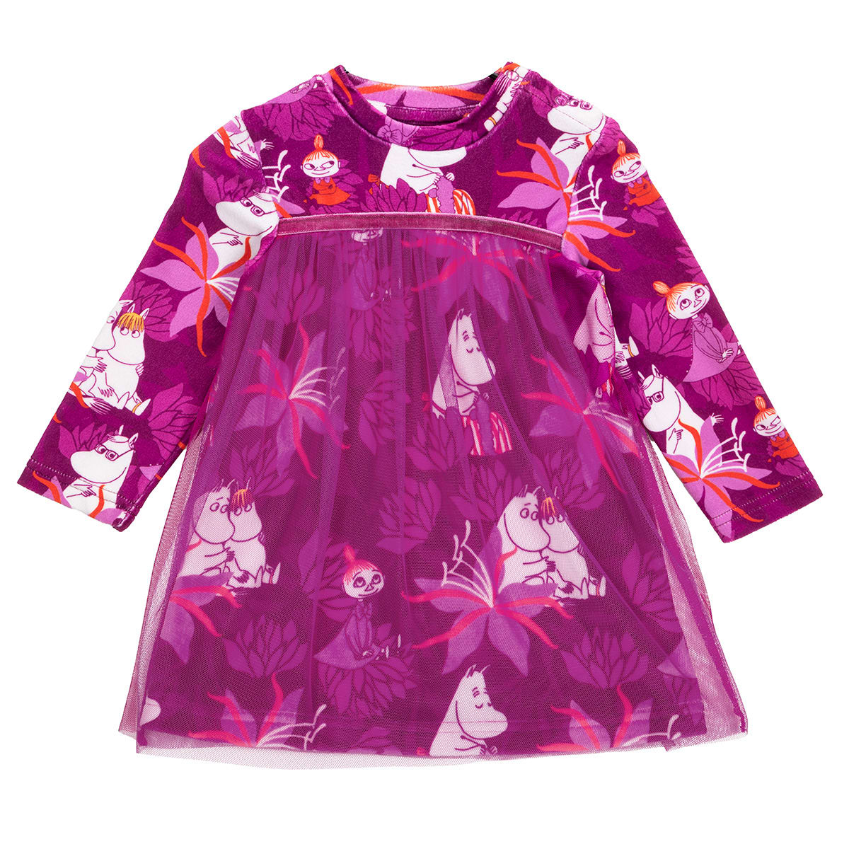 Moomin Amaryllis velor dress baby dark aniline