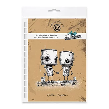  COSMIC SHIMMER -Andy Skinner Pre Cut Rubber Stamp Set Bot-ology Better Together 
