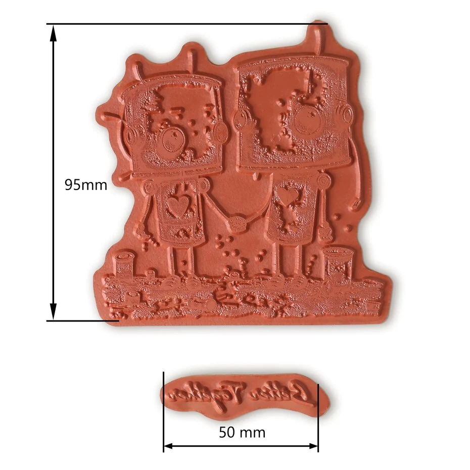  COSMIC SHIMMER -Andy Skinner Pre Cut Rubber Stamp Set Bot-ology Better Together  - 3