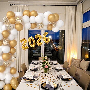 Ballongbåge XL - Nyår 2026