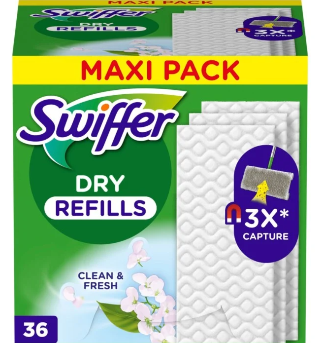 Swiffer Refiller Dry 36st Clean & Fresh Sented