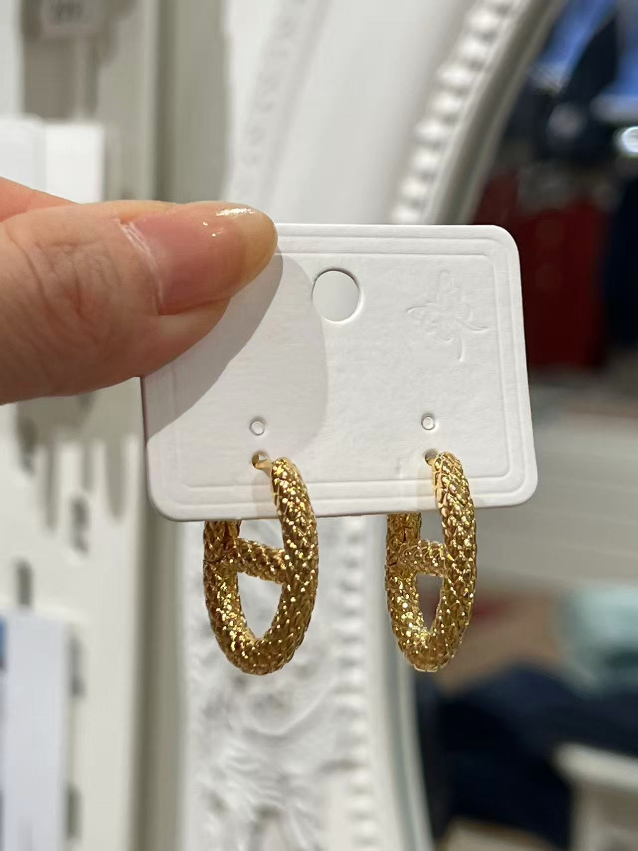 VACC French Ellipse Earrings Gold - 2