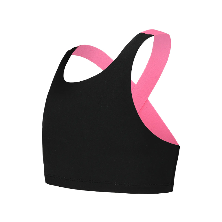 JUNIOR DANSTOP - svart/rosa - 3