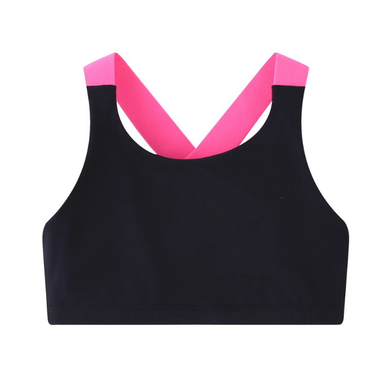 JUNIOR DANSTOP - svart/rosa