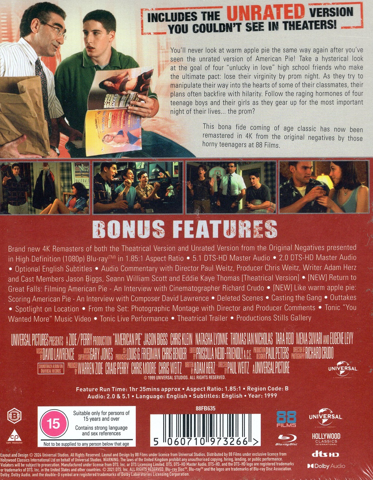 American Pie (Deluxe Collector's Edition) (ej svensk text) (Blu-ray) - 2