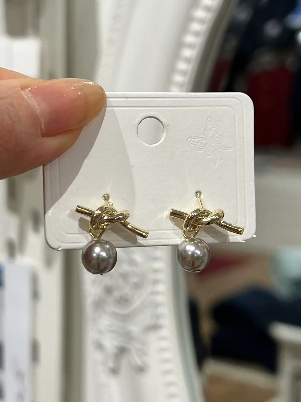 VACC Pearl Knot Earrings