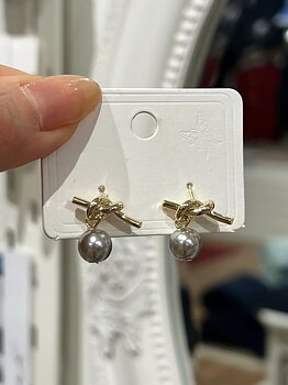 VACC Pearl Knot Earrings