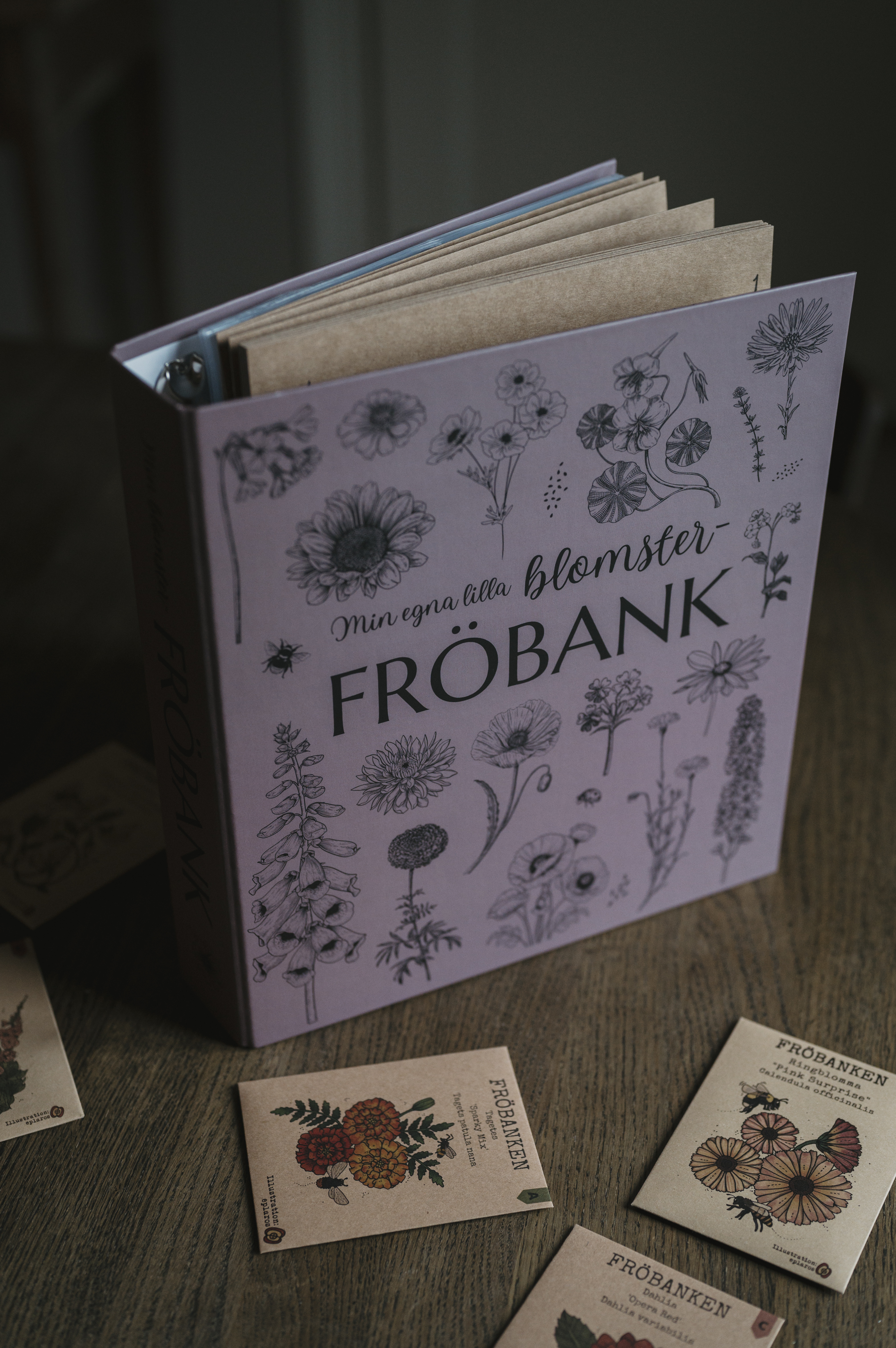 Fröpärm - Blommor - Förvaring för fröpåsar